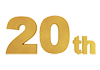 20 th｜20周年-記念 - 文字｜イラスト｜無料素材