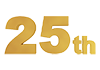 25 th｜25周年-記念 - 文字｜イラスト｜無料素材