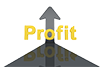 Profit ｜ Profit ｜ Raise / Up-Character ｜ Illustration ｜ Free material