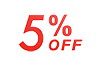 5% OFF ｜ 5% OFF-Text ｜ Illustration ｜ Free material