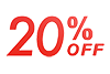 20% OFF ｜ 20% OFF-Text ｜ Illustration ｜ Free material