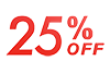 25% OFF ｜ 25% Off-Text ｜ Illustration ｜ Free material