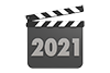 2021 ｜ Year Movie shooting clapperboard --Character ｜ Illustration ｜ Free material